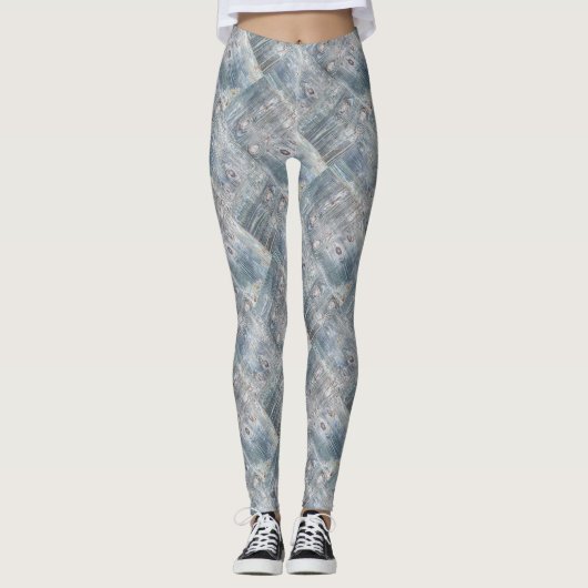 Oude platen, oud hout, oud hout, oud hout, brandho leggings (Voorkant)
