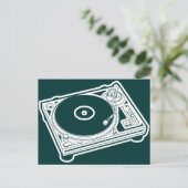 Oude Platenspeler Briefkaart (Staand voorkant)