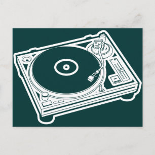 Oude Platenspeler Briefkaart