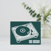 Oude Platenspeler Briefkaart (Staand voorkant)
