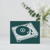 Oude Platenspeler Briefkaart (Staand voorkant)