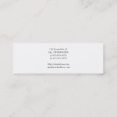 Oude Platenspeler Mini Visitekaartje (Achterkant)