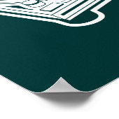 Oude Platenspeler Poster (Hoek)