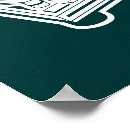 Oude Platenspeler Poster (Hoek)