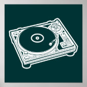 Oude Platenspeler Poster (Voorkant)