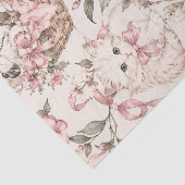 Oude poesjes & bloementuinpatroon tissuepapier (Detail)