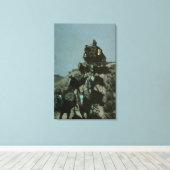 Oude poetsband van de vlakten door Remington Canvas Afdruk (Insitu (Houten vloer))