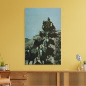 Oude poetsband van de vlakten door Remington Canvas Afdruk (Insitu (Woonkamer))