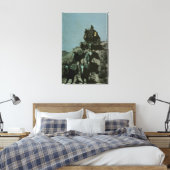 Oude poetsband van de vlakten door Remington Canvas Afdruk (Insitu (Slaapkamer))