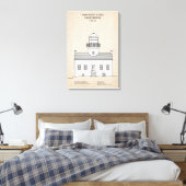 Oude Point Loma-vuurtoren - Californië - SBD Canvas Afdruk (Insitu (Slaapkamer))