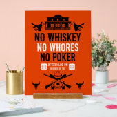Oude Pokerspeler  Acryl Bord (Huwelijk)
