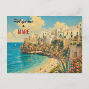 Oude Polignano a Mare - Puglia Italiaanse kust Briefkaart