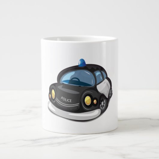 Oude Politieauto Grote Koffiekop (Voorkant)