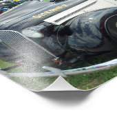 Oude politiewagen foto afdruk (Hoek)