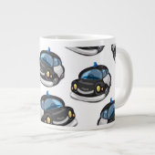 oude politiewagen grote koffiekop (Voorkant rechts)
