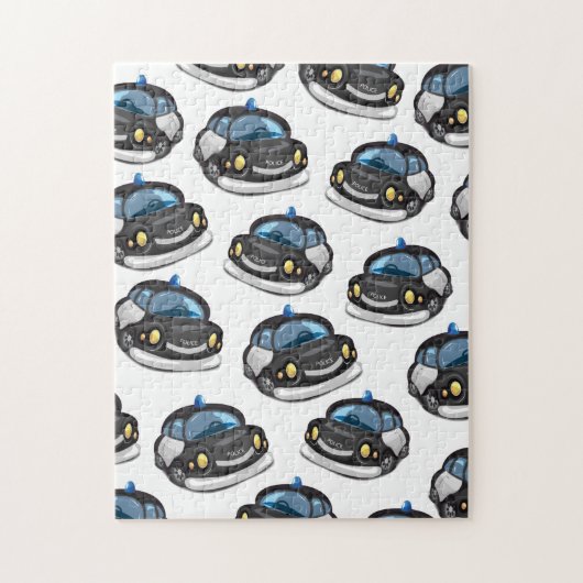 oude politiewagen legpuzzel (Verticaal)