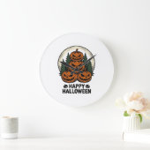 Oude Pompoen Halloween Jack O Lantern Bos Sh Grote Klok (Huis)