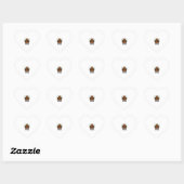 Oude Pompoen Halloween Jack O Lantern Bos Sh Hart Sticker (Vel)
