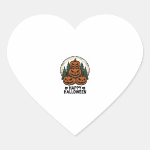 Oude Pompoen Halloween Jack O Lantern Bos Sh Hart Sticker