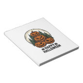 Oude Pompoen Halloween Jack O Lantern Bos Sh Notitieblok (Schuin)