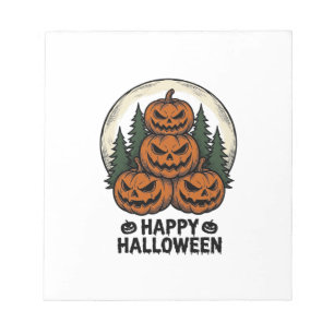 Oude Pompoen Halloween Jack O Lantern Bos Sh Notitieblok