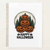Oude Pompoen Halloween Jack O Lantern Bos Sh Planner (Voorkant)