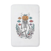 Oude Pompoen Skelet Duiker Halloween Vis Desi Badmat (Voorkant Verticaal)