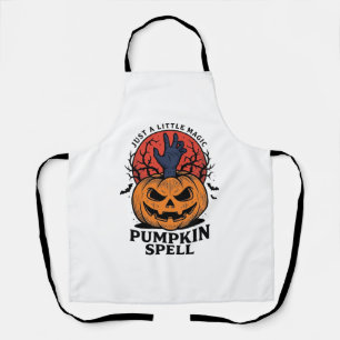 Oude Pompoen Spreuk Halloween Heks Hand Kunst_1 Schort