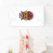 Oude Pompoen Spreuk Halloween Heks Hand Kunst_1 Spandoek (Insitu)