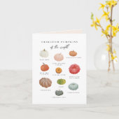 Oude Pompoenen Herfst Kaart (Gele Bloem)