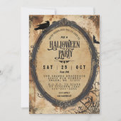 Oude Pompoenhoofd Vogelverschrikker Halloween Fees Kaart (Voorkant)