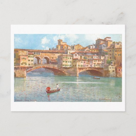 Oude Ponte Vecchio, Florence, Italië Briefkaart (Voorkant)