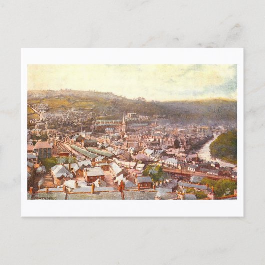 Oude Pontypridd, Wales,  Briefkaart (Voorkant)