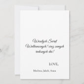 Oude Poolse Paashaas Eieren Kaart (Achterkant)