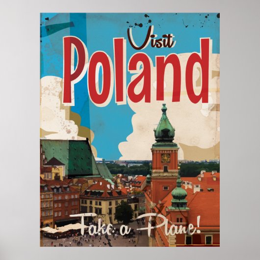 Oude Poolse Reisposter Poster (Voorkant)