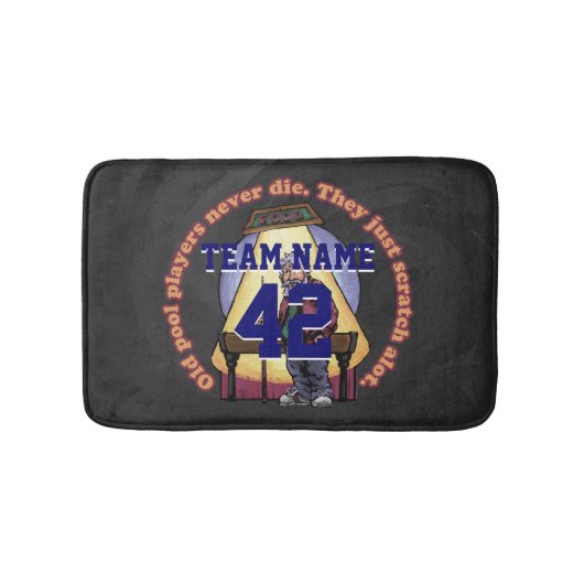 Oude poolspelers badmat (Voorkant)