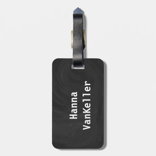 Oude poolspelers bagagelabel (Achterkant verticaal)