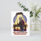 Oude poolspelers briefkaart (Staand voorkant)