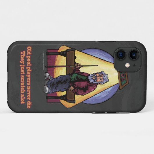 Oude poolspelers Case-Mate iPhone case (Achterkant (horizontaal))