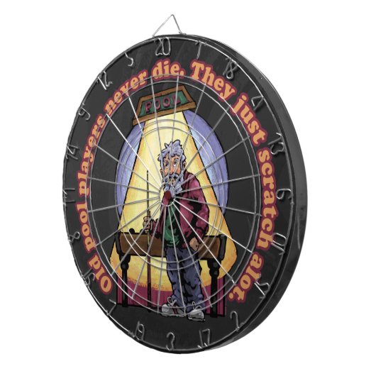 Oude poolspelers dartbord (Voorkant Rechts)