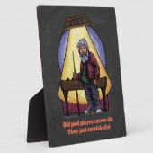 Oude poolspelers fotoplaat (Zijkant)