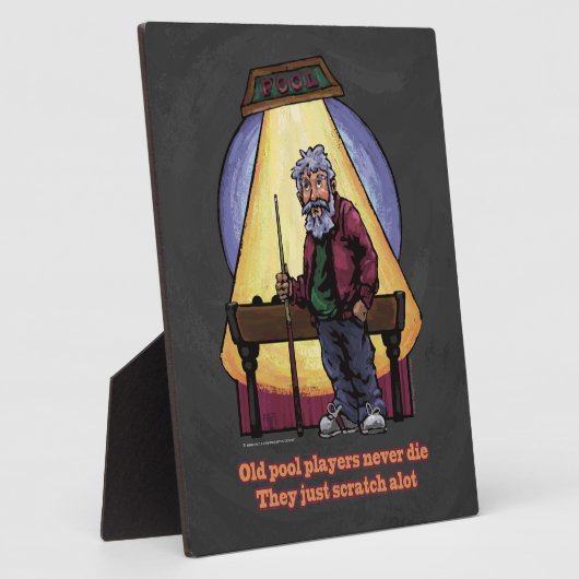 Oude poolspelers fotoplaat (Zijkant)