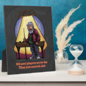 Oude poolspelers fotoplaat (Zijkant)