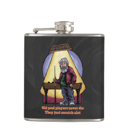 Oude poolspelers heupfles