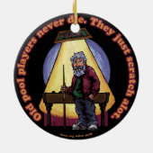 Oude poolspelers keramisch ornament (Achterkant)