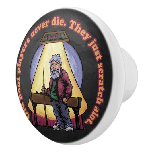 Oude poolspelers keramische knop (Rechts)