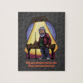 Oude poolspelers legpuzzel (Verticaal)