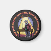 Oude poolspelers magneet (Voorkant)