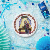 Oude poolspelers papieren bordje (Feest)