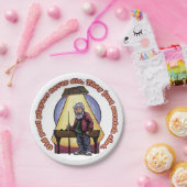 Oude poolspelers papieren bordje (Feest)